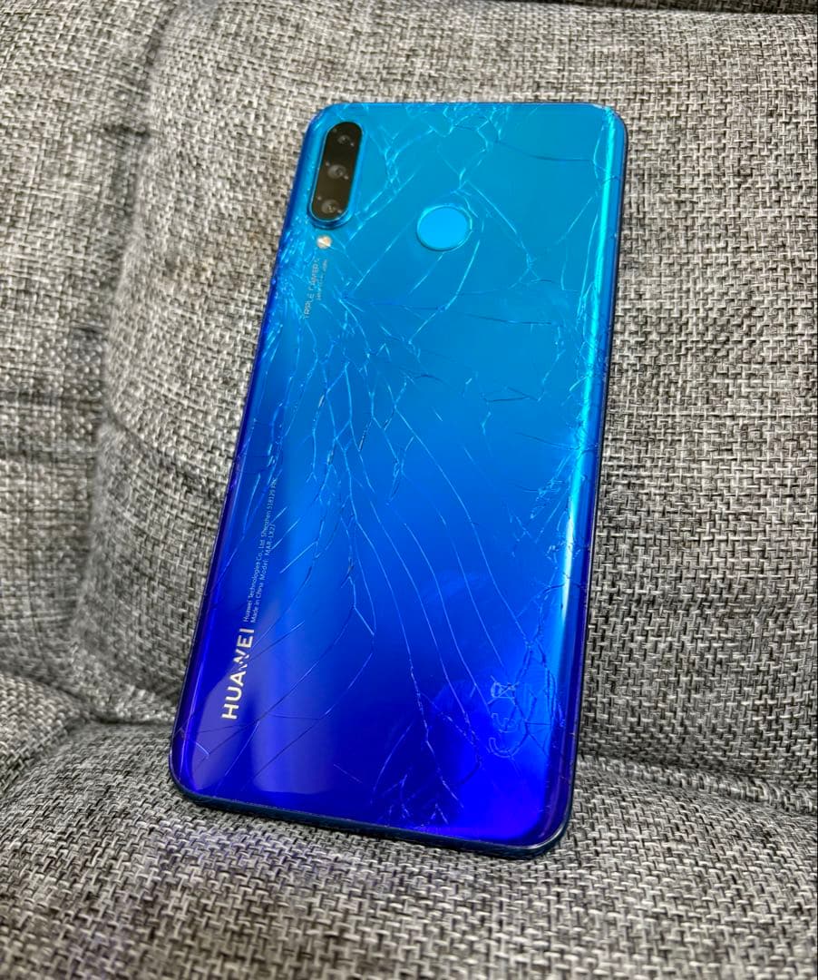 HUAWEI P30 lite 本体 H64 ピコックブルー　simフリー