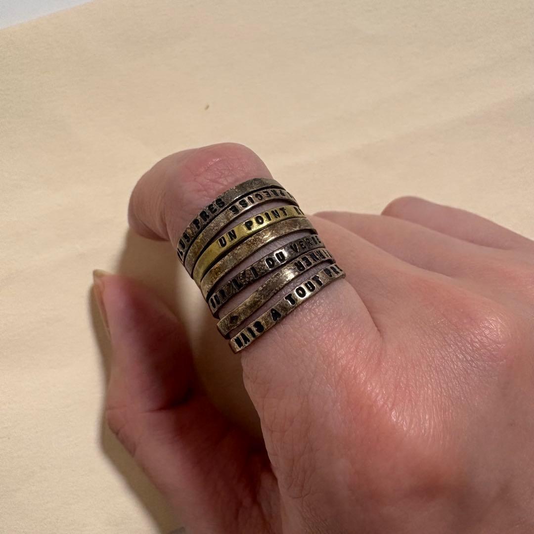 RT-176094専用 18号）SERGE THORAVAL　接吻　7連リング