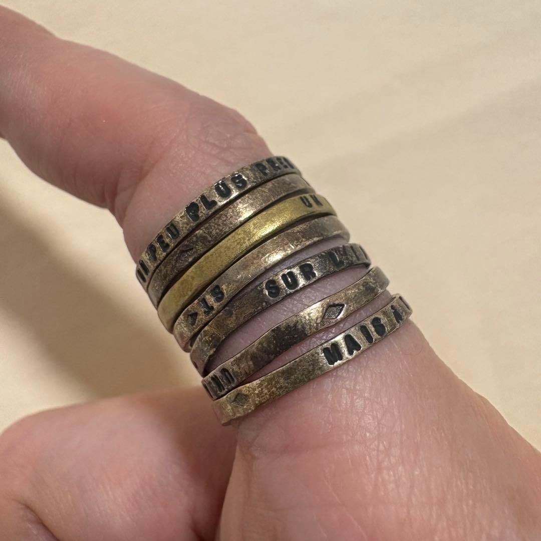 RT-176094専用 18号）SERGE THORAVAL　接吻　7連リング