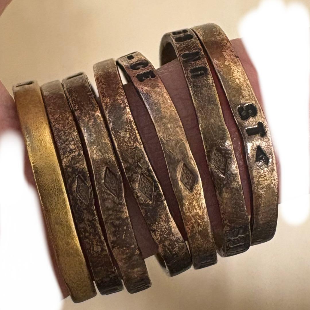 RT-176094専用 18号）SERGE THORAVAL　接吻　7連リング