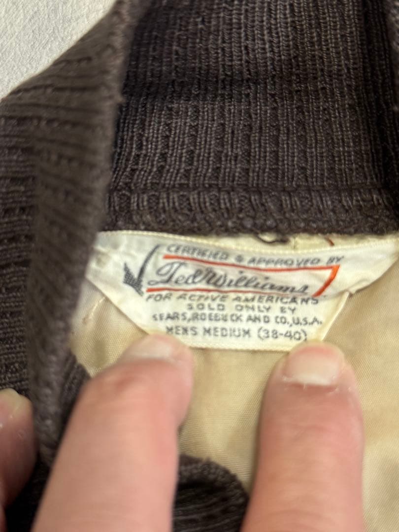 激レア 60s ベトジャン Ted Williamsタグ キルティングスカジャン