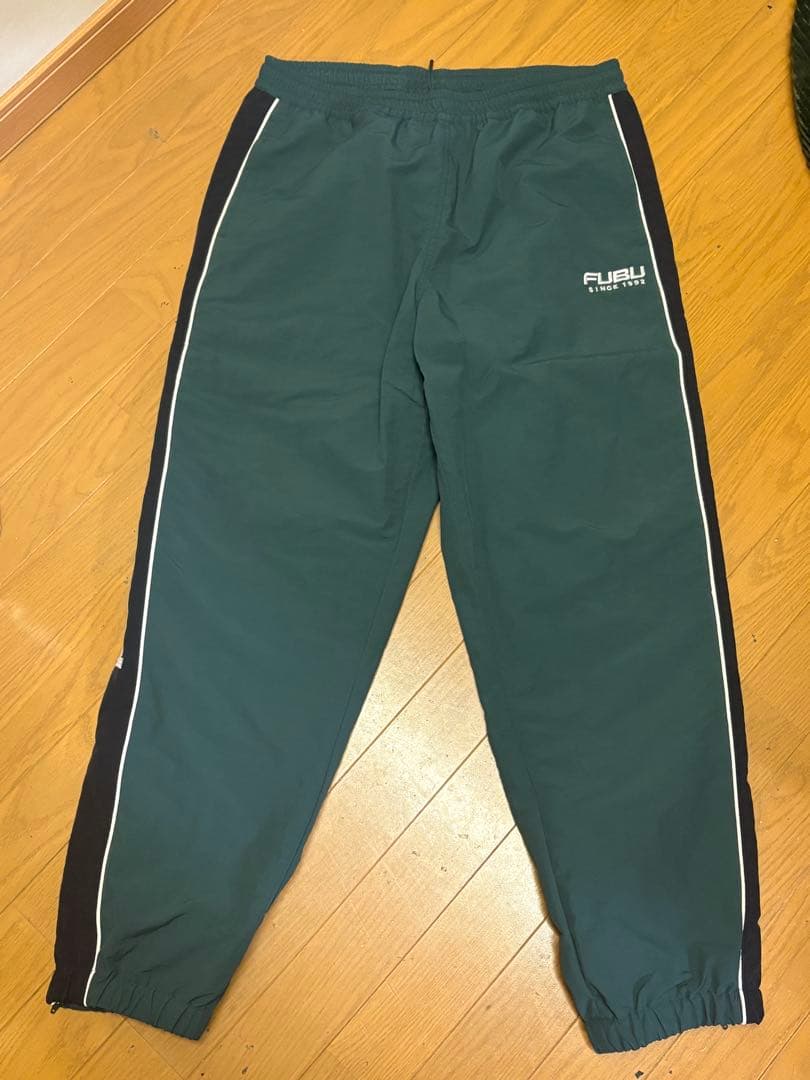 FUBU ナイロンジャケット L ダークグリーン セットアップ