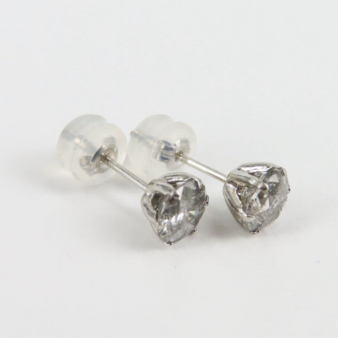 罪*K様 【本物保証】Pt900 天然ダイヤモンド 計1.10ct ピアス｜各0