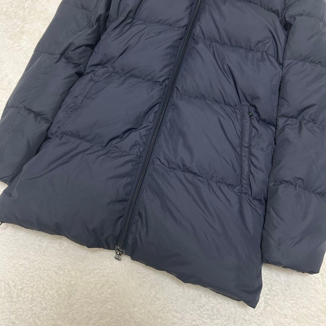 【美品】デュベティカ アルウェン ラビットファー ダウンコート ネイビー 42