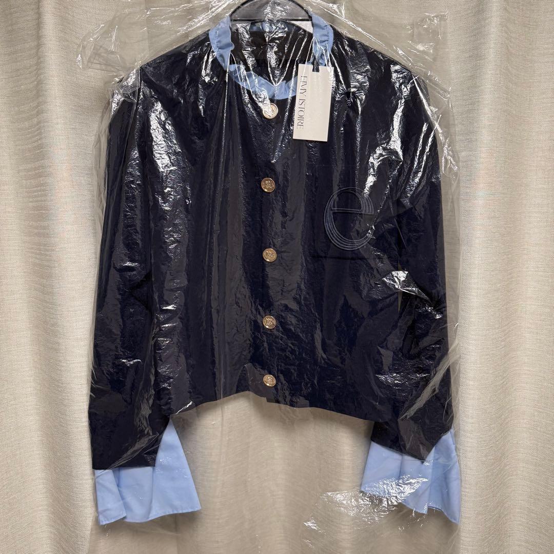 【タグ付き新品未使用】Attached collar ニットジャケット