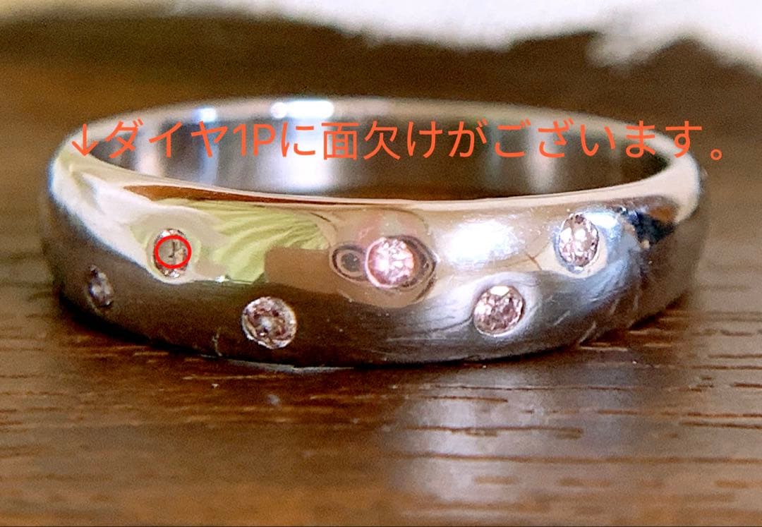 約5g✨13号❗️PD0.10CT✨プラチナドッツピンクダイヤモンドリング