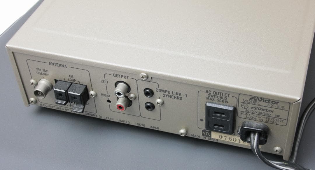 ビクター　FX-105　タイマー内蔵FM/AMチューナー