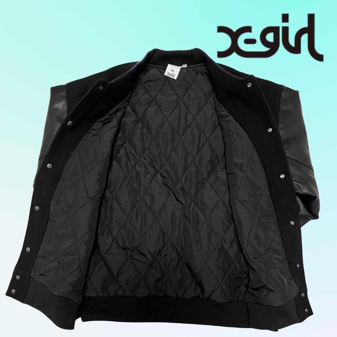 X-girl スタジャン ブラック M 美品