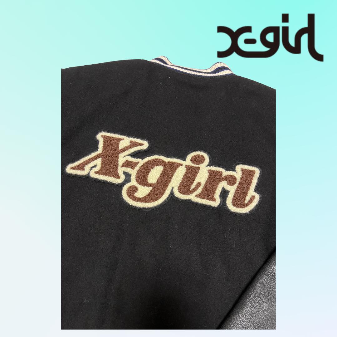 X-girl スタジャン ブラック M 美品
