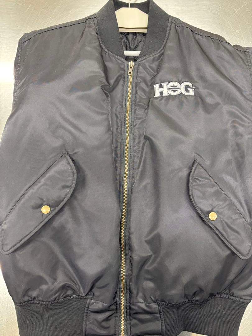 HOG ブラック ナイロンジャケット(サイズ) XL