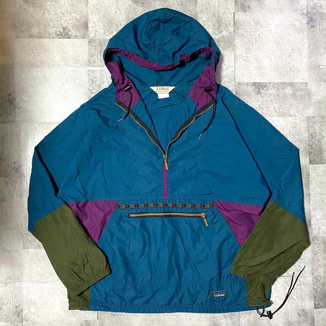 80s USA製 LL Bean アノラックパーカー チロリアンパーカー L
