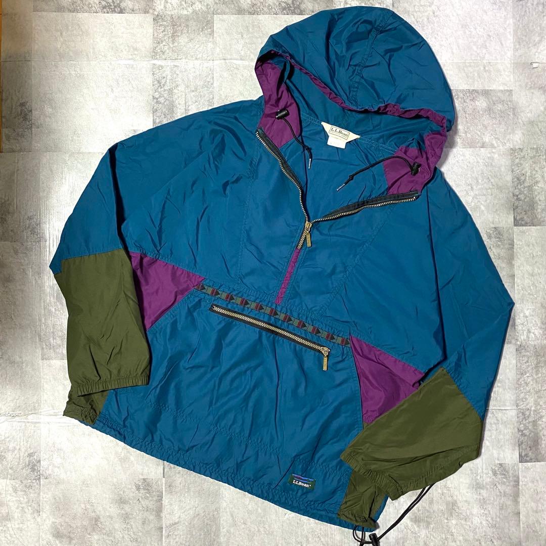 80s USA製 LL Bean アノラックパーカー チロリアンパーカー L