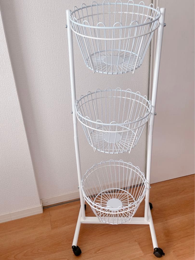 【Bigboss】陳列用投げ込み什器 丸型投げ込みバスケット 3段