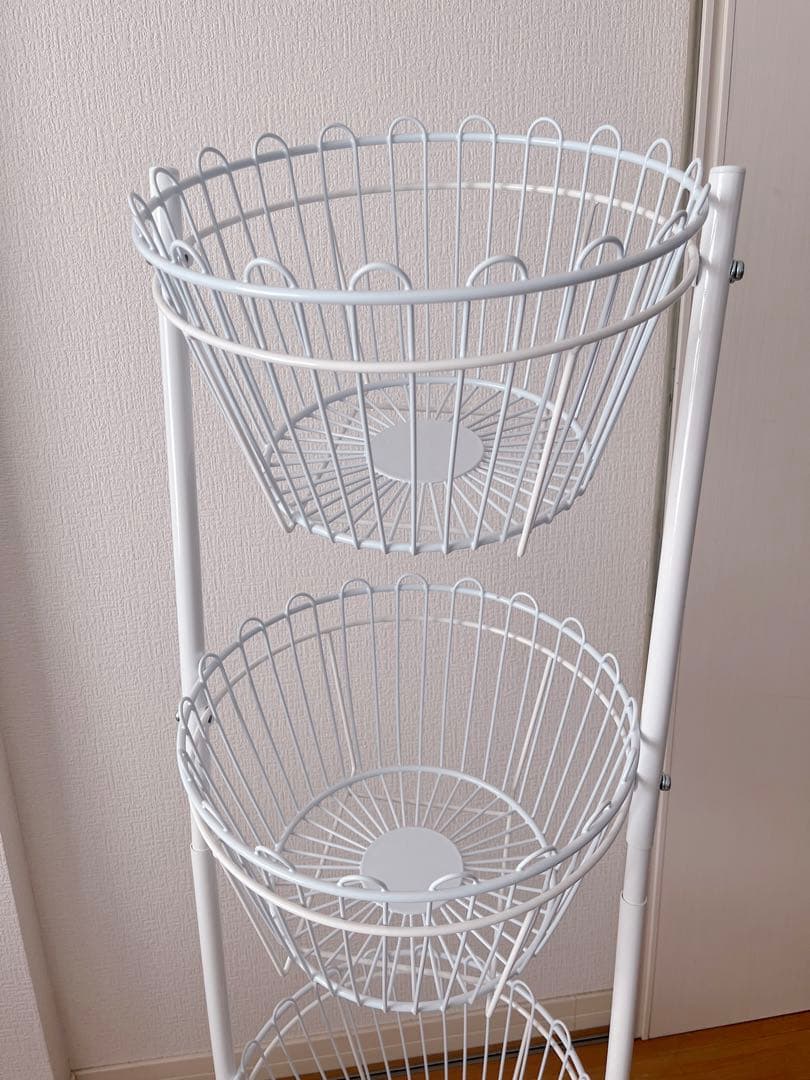 【Bigboss】陳列用投げ込み什器 丸型投げ込みバスケット 3段