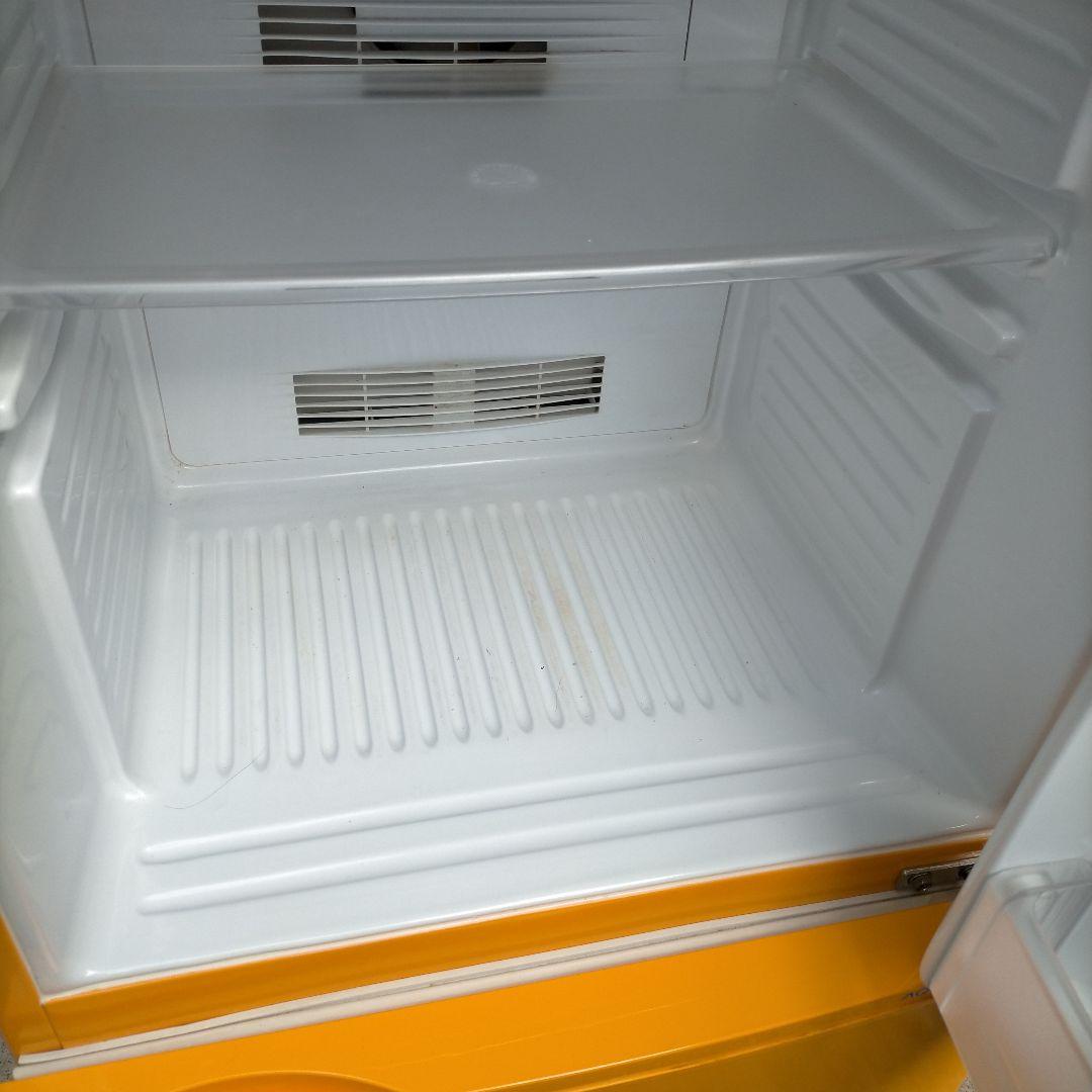 送料無料 アクア　ノンフロン冷凍冷蔵庫　AQR-141A　オレンジ色