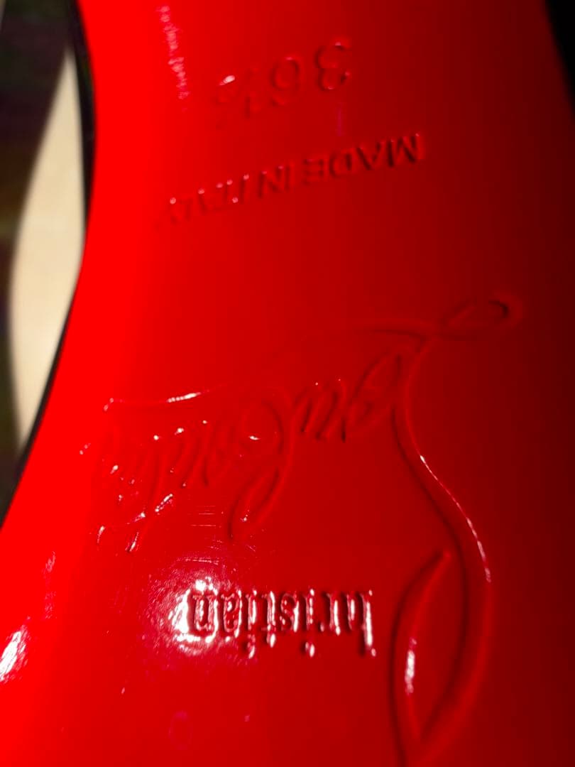 Christian Louboutin スタッズ付きハイヒール36ハーフ