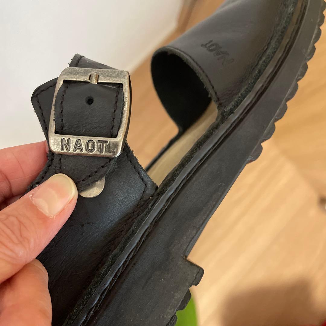 NAOT ブラックサンダル 38