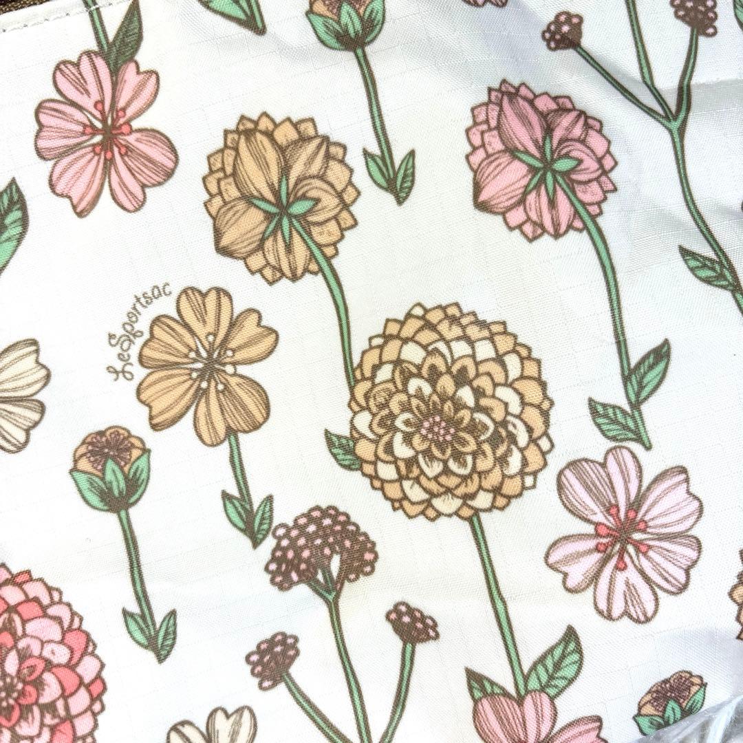 ✨美品✨レスポートサック　ボストンバッグ　ポーチ　花柄　鍵付き　2way