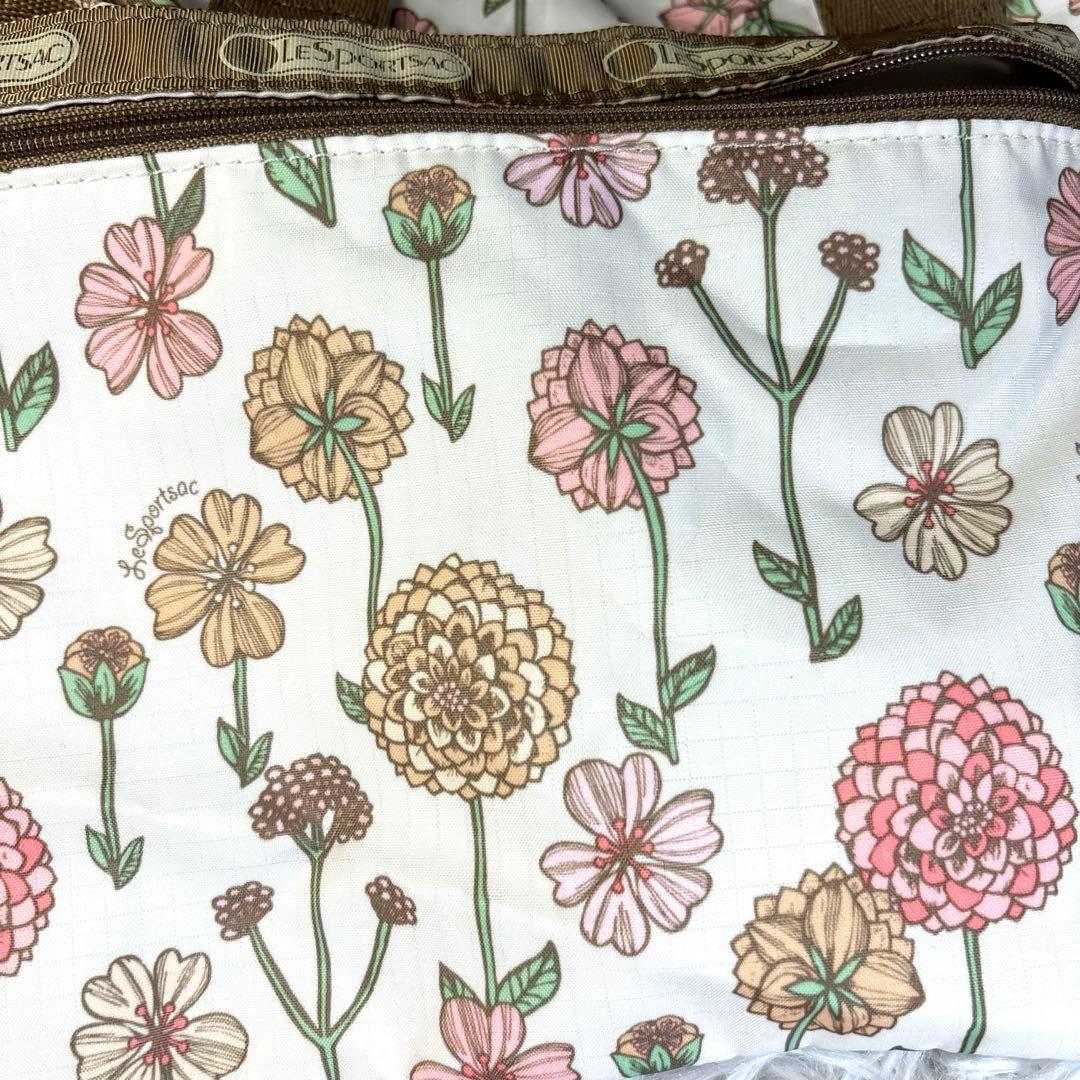 ✨美品✨レスポートサック　ボストンバッグ　ポーチ　花柄　鍵付き　2way