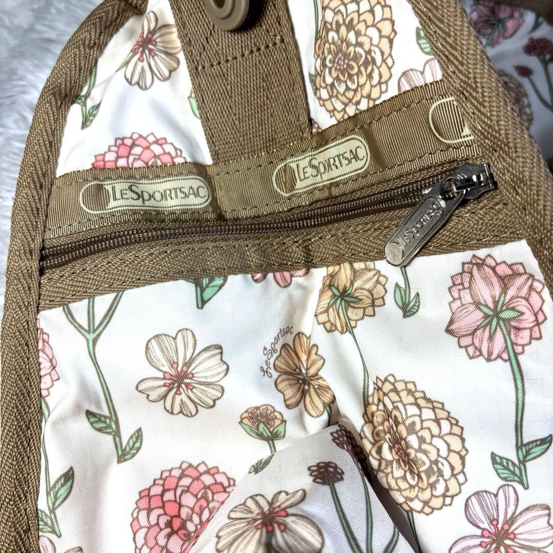 ✨美品✨レスポートサック　ボストンバッグ　ポーチ　花柄　鍵付き　2way