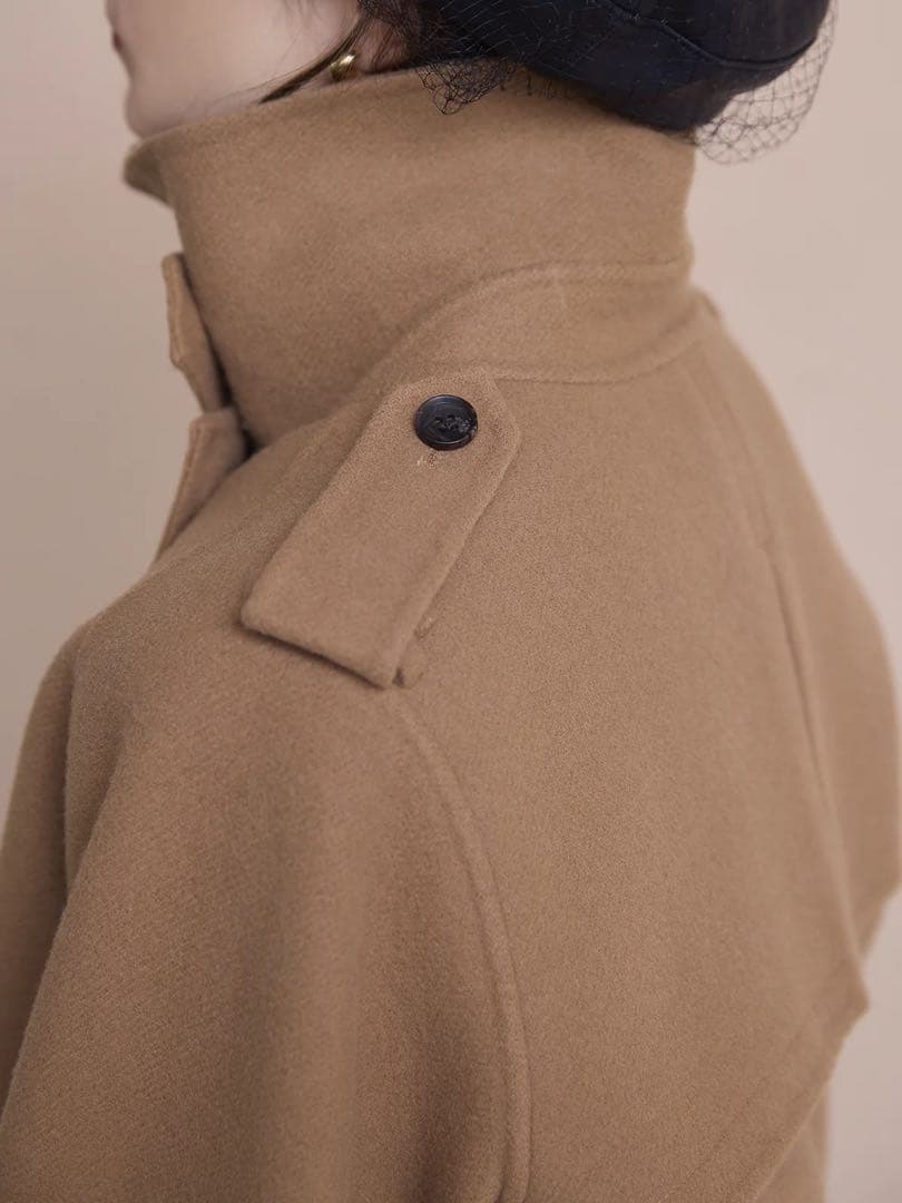 ウールショートトレンチコート　eimy