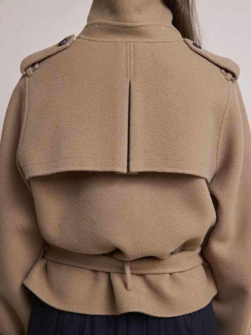 ウールショートトレンチコート　eimy