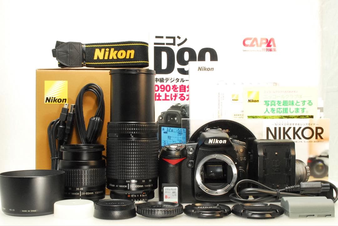 Nikon D90❤️超望遠300mm ダブルレンズ セット スマホ転送 一眼レフ