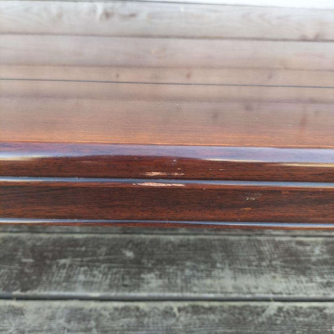 M♦ばんばん送料込　漆塗り　紫檀(シタン)　無垢材　唐木　座卓