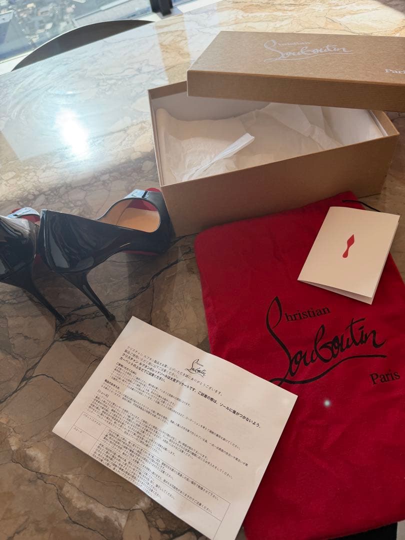 Christian Louboutin ハイヒール ブラック/レッド