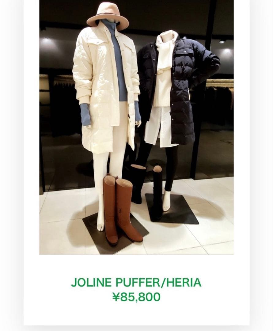 ￥85,800 Theory luxeセオリーリュクス　ブラック　ダウンコート