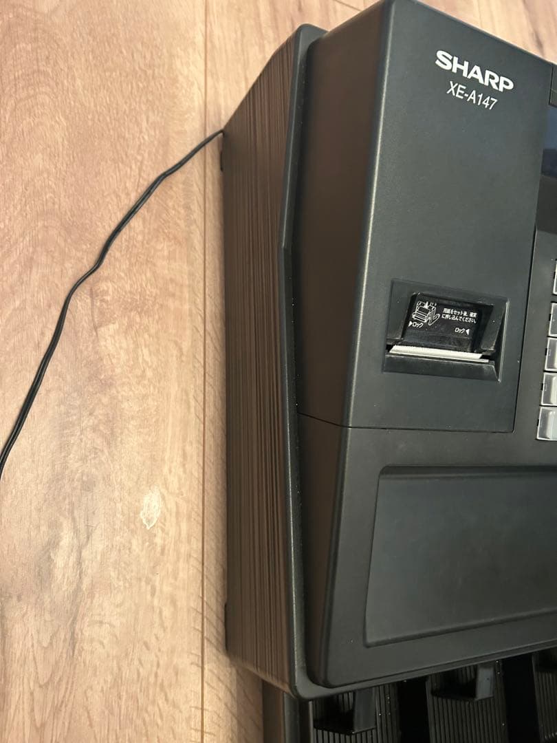 SHARP XE-A147 レジスタ 黒　完動品