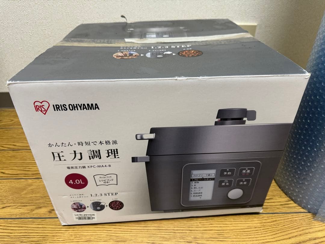 美品使用少ない アイリスオーヤマ 4L 電気圧力鍋 4.0L KPC-MA4