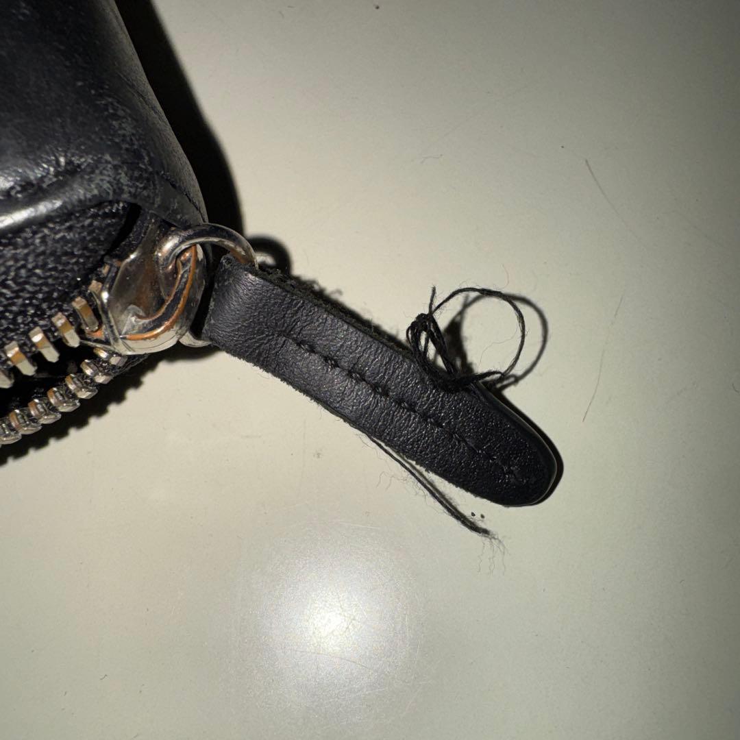 D 黒 レザー 長財布