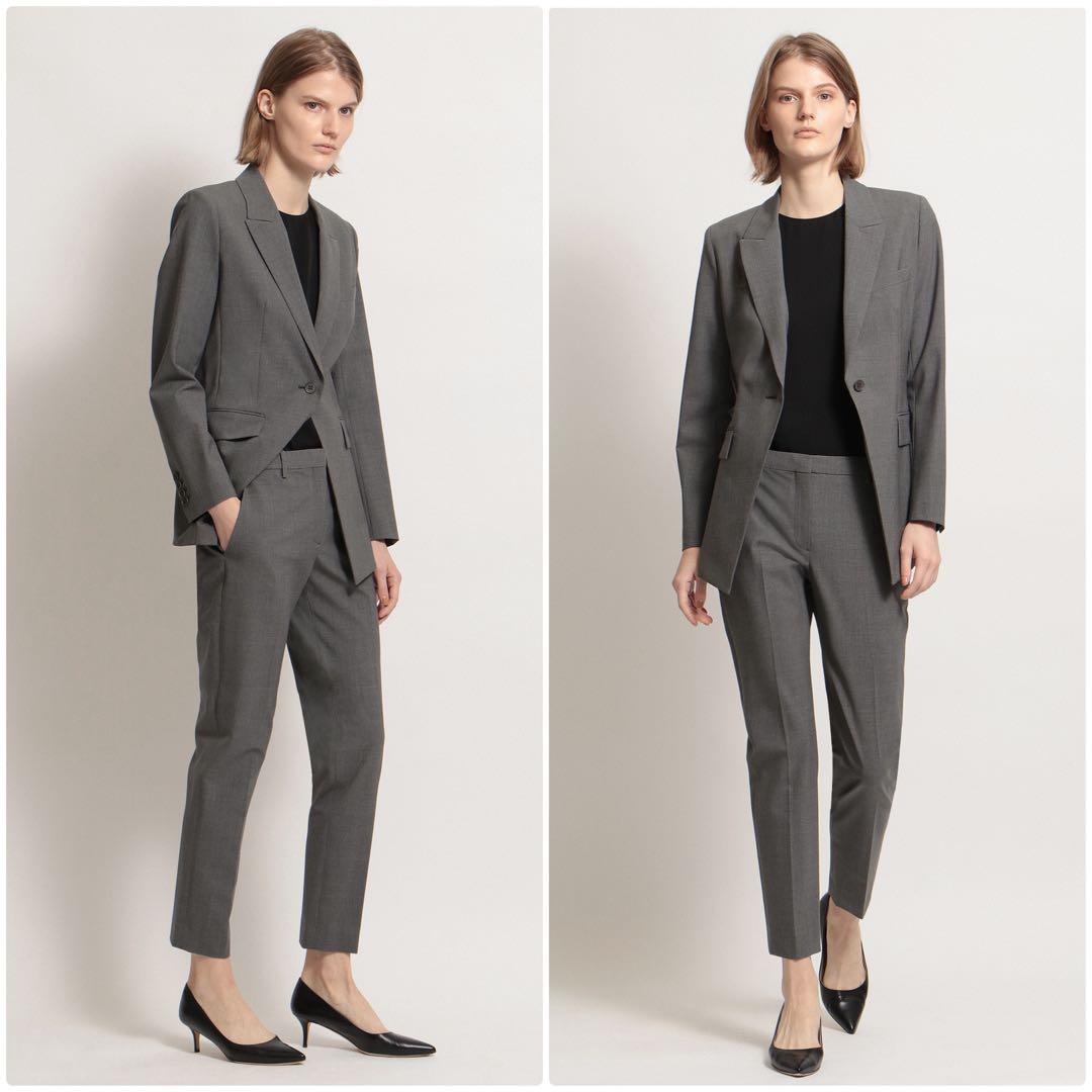 theory traceable ハウンドトゥース　千鳥格子パンツスーツ