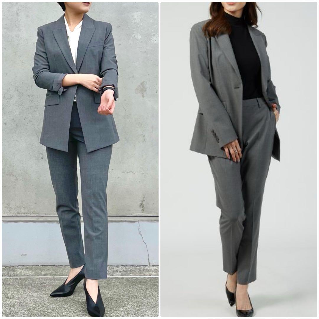 theory traceable ハウンドトゥース　千鳥格子パンツスーツ