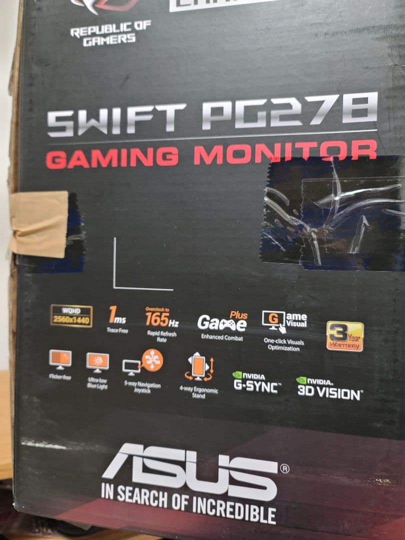 ASUS ROG SWIFT PG278QR 27型 WQHD 165Hz 2K