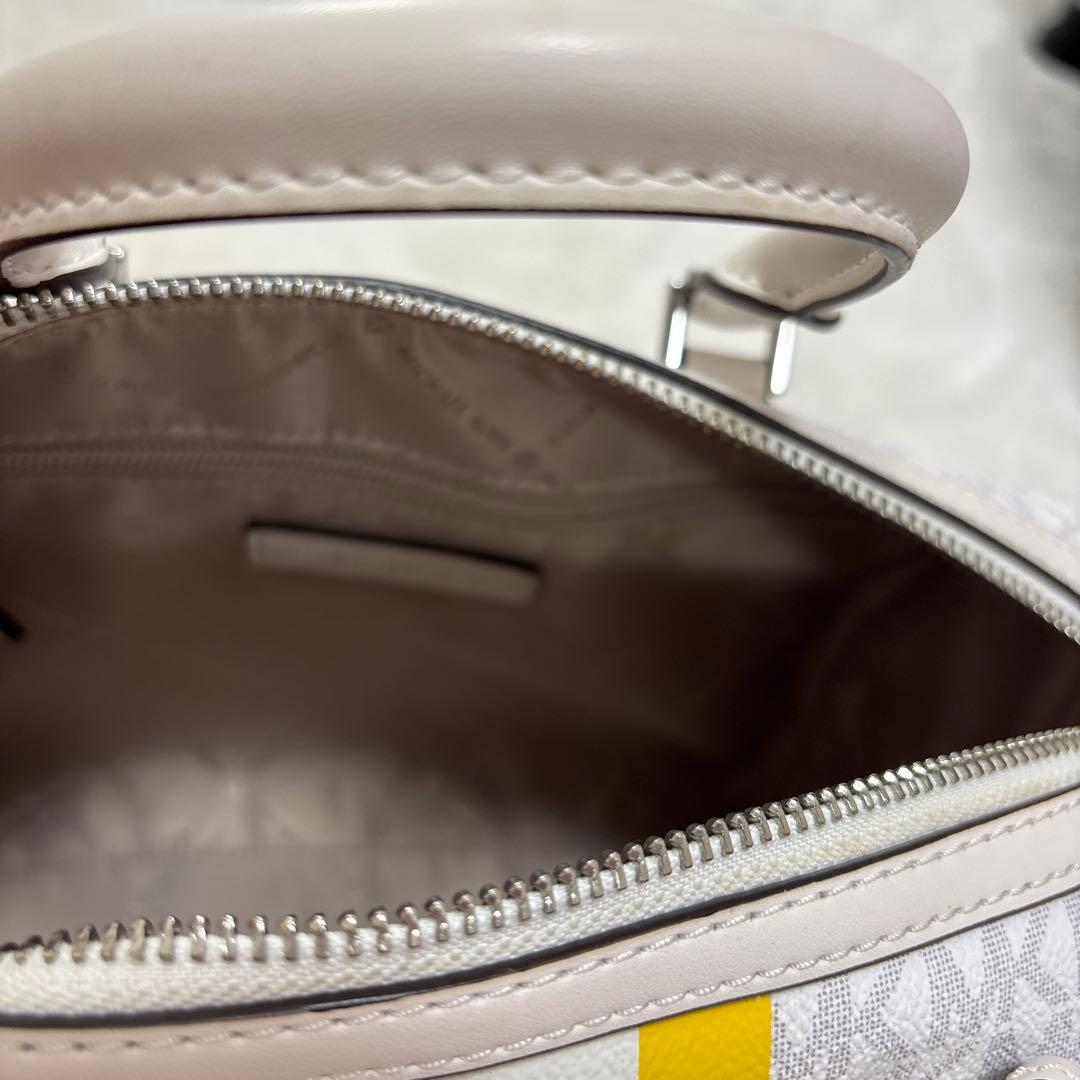 専用MICHAEL KORS ボストンバッグ ホワイト/イエロー