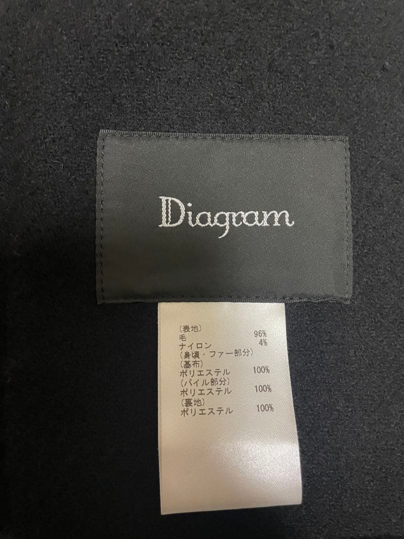 美品・diagram・ファーポケット付き・ショートコート・最終値下げ
