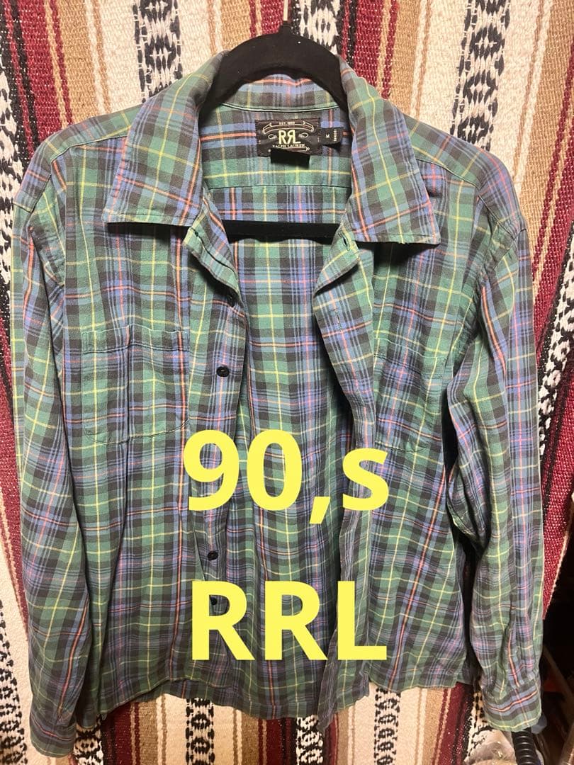 ralph lauren RRL ダブルアールエル　90,sネルシャツ