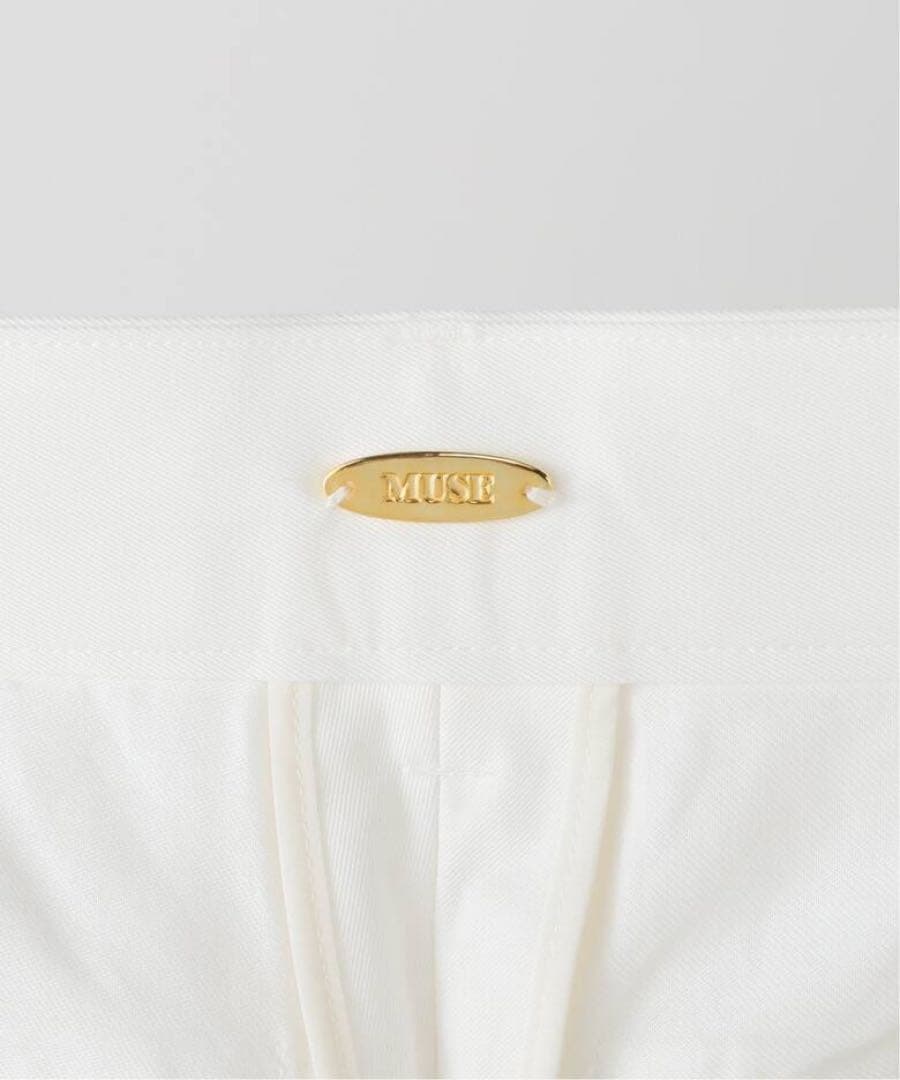 【新品】MUSE de Deuxieme Classeタック チノ ワイドパンツ