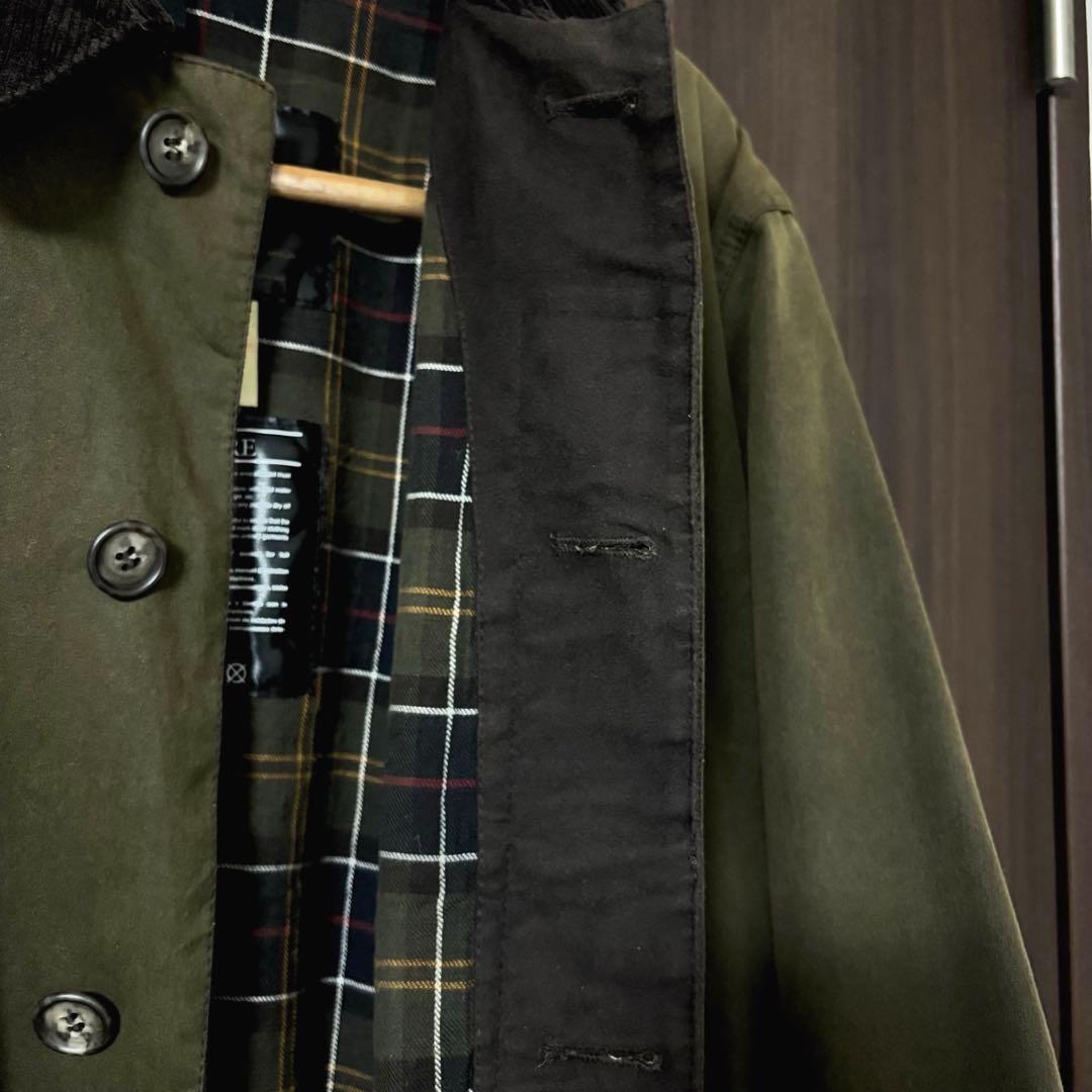 最終値下げ　Barbour オイルドコットン　ロングコート
