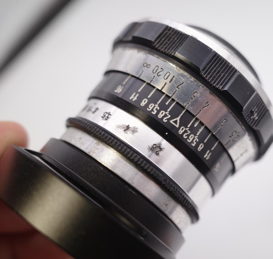24　インダスター61 　10枚絞りゼブラ　53ｍｍｆ2.8　オールドレンズ