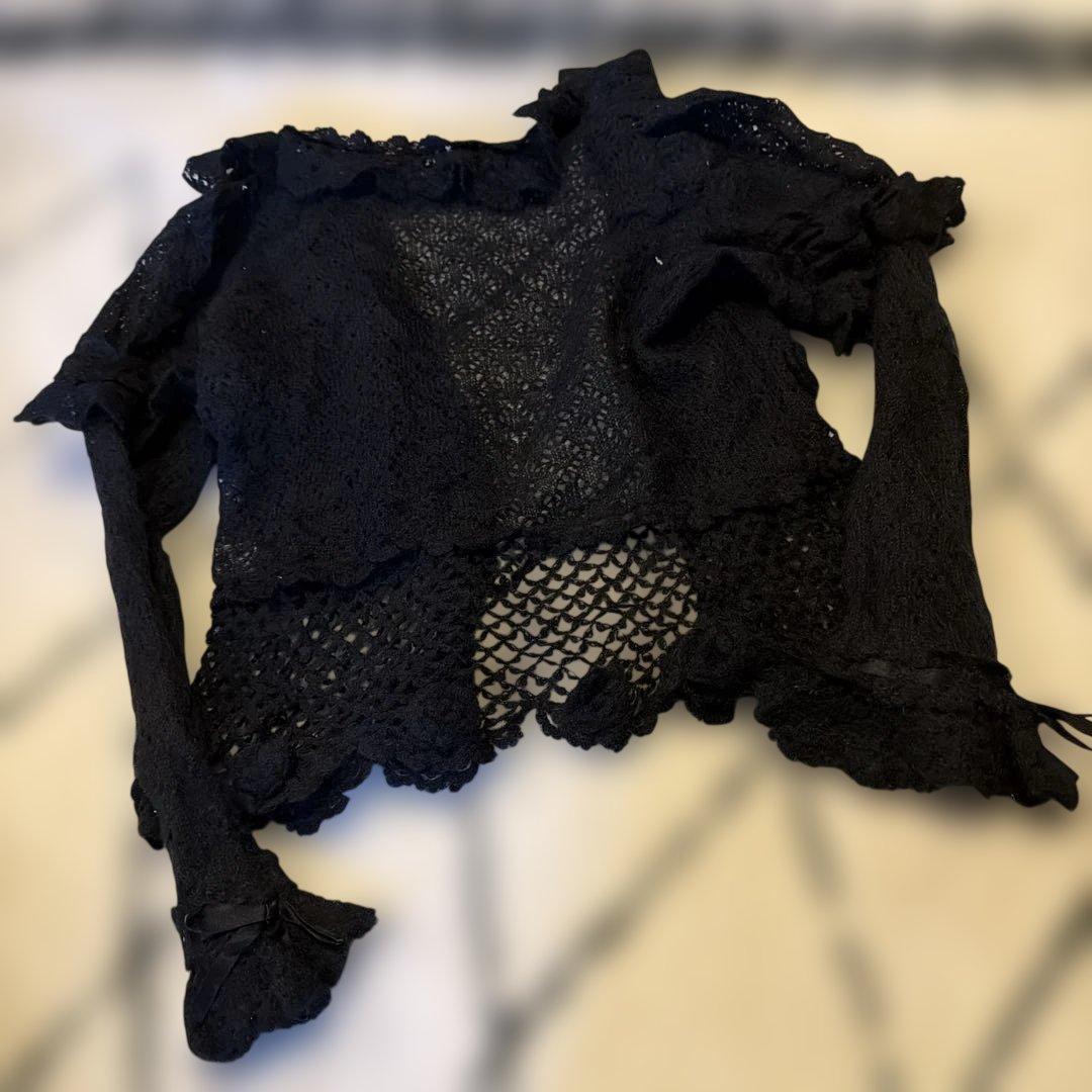 マーガレットカーディガン　黒