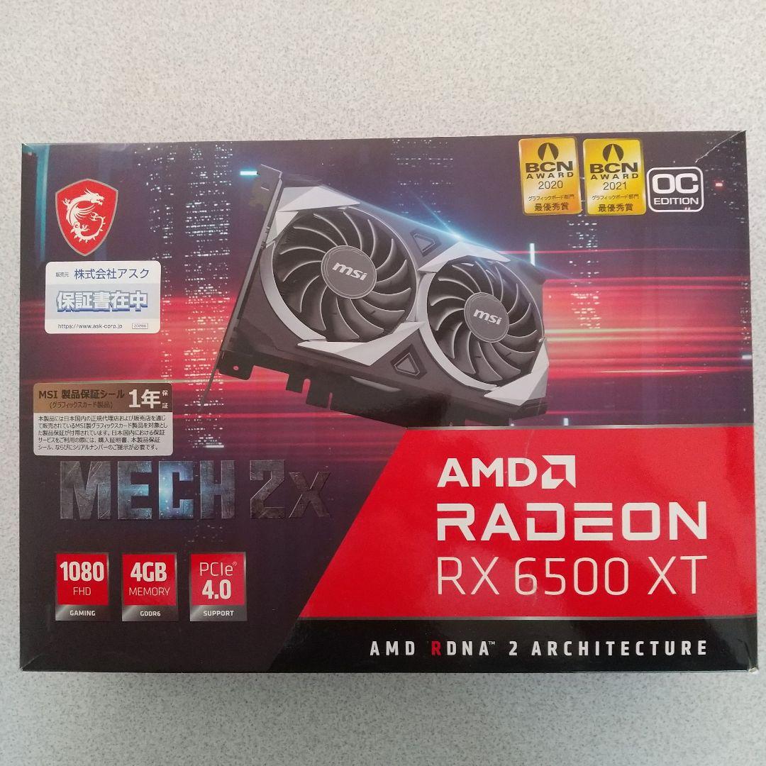 グラフィックボード・グラボ・ビデオカード MSI Radeon RX 6500 XT 4GB