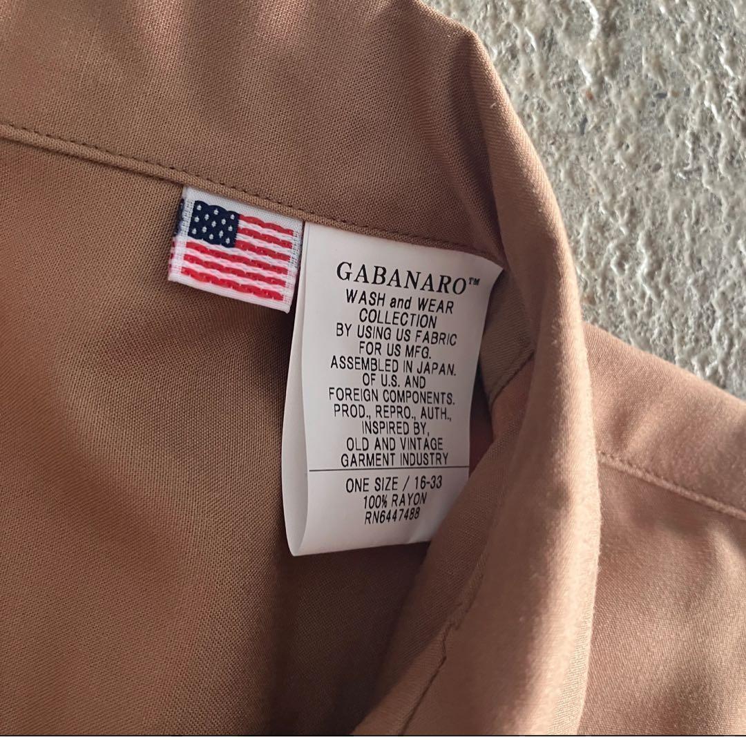 新品 A.R.P. ギャバナロ オープンカラーシャツ レーヨンループカラーシャツ