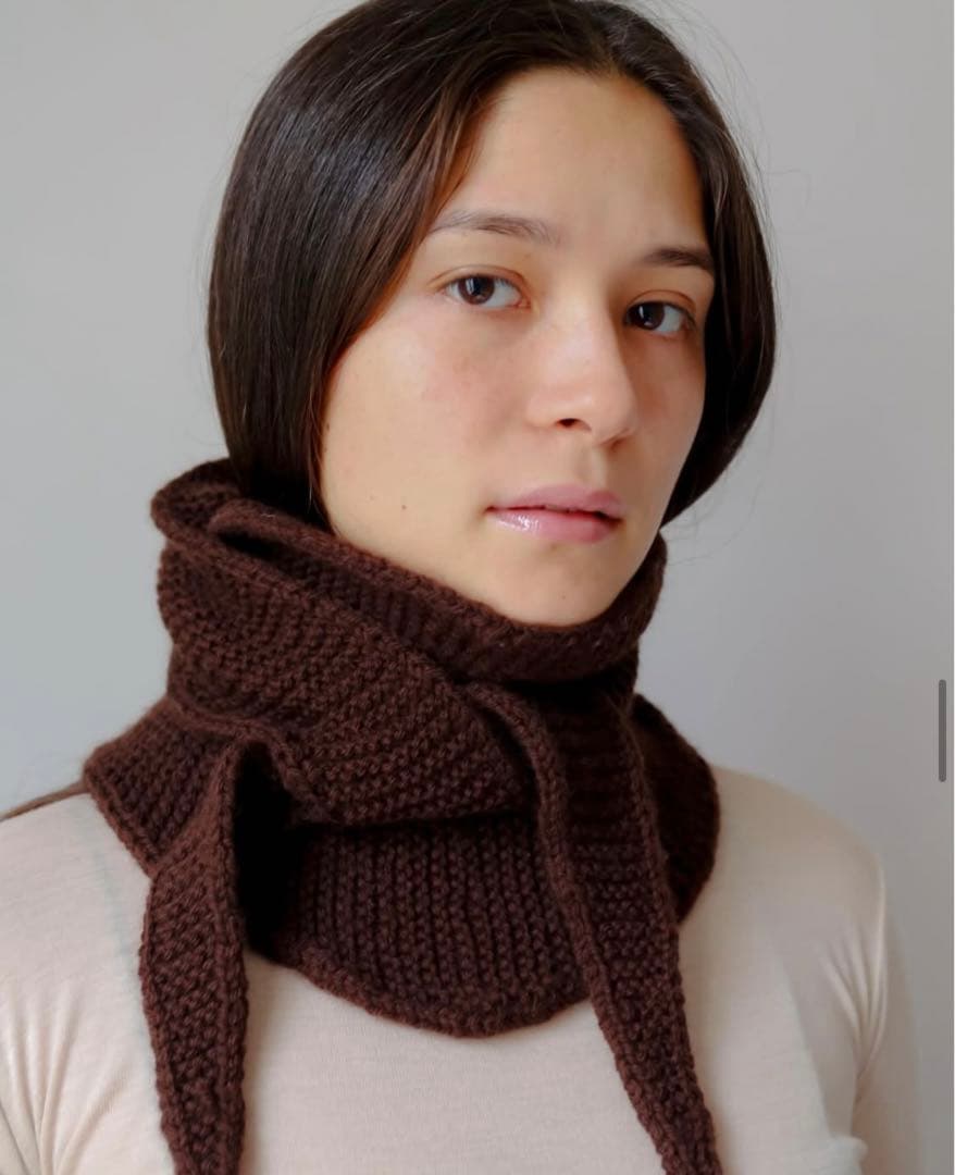 【極美品】 draw drawers ニット マフラー バブーシュカ