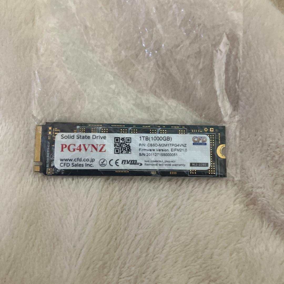 7,000Mb/s 動作確認済み M.2 SSD 1TB CFD販売 ゲーミング