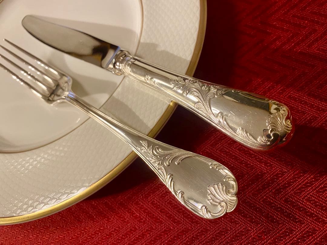 【ラス1☆代表作マルリー美品】クリストフル マルリー テーブルカトラリーセット