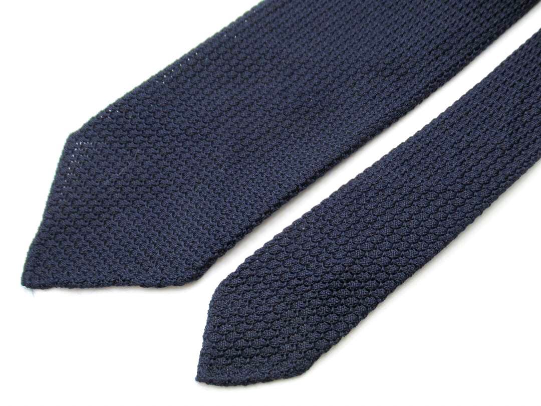 TIEYOURTIE タイユアタイ シルク ネクタイ ネイビー セッテピエゲ