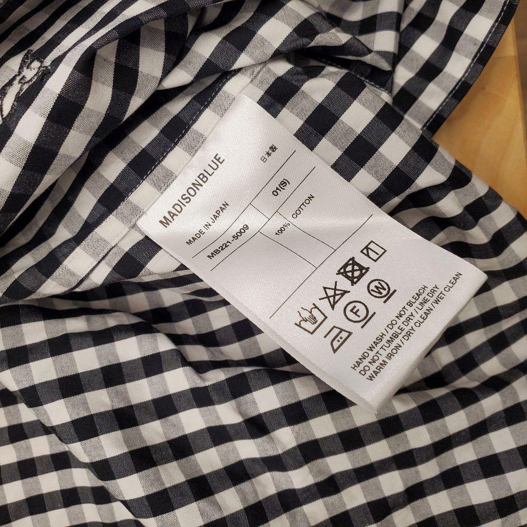マディソンブルー　ギンガムチェックフリルシャツ 美品サイズS